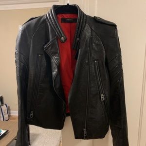 Zara Faux Leather Biker Jacket